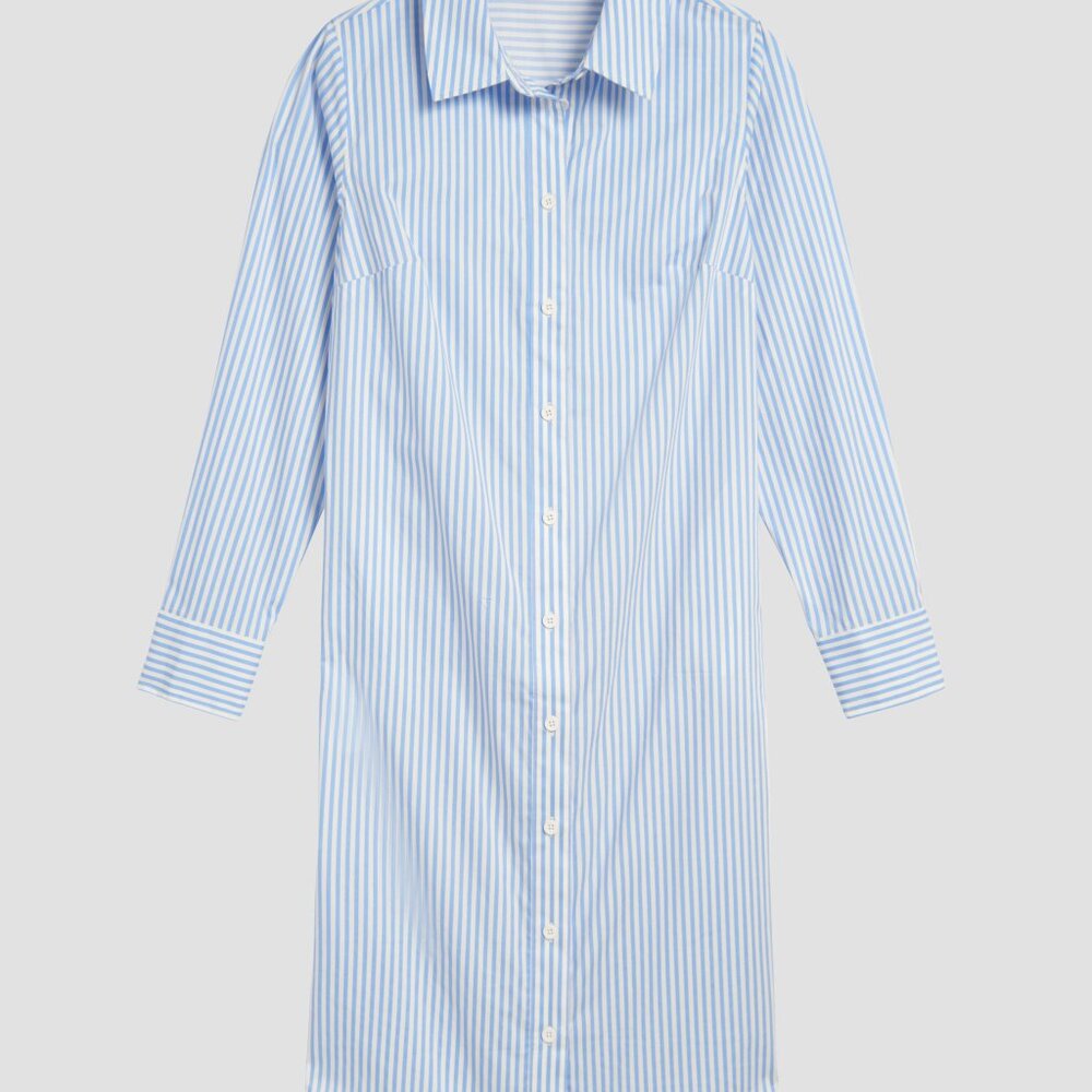 Universal Standard NWT Size 0-00 Long Sleeve Stretch Poplin Shirtdress